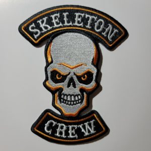 Skeleton Crew Halloween Biker Patch